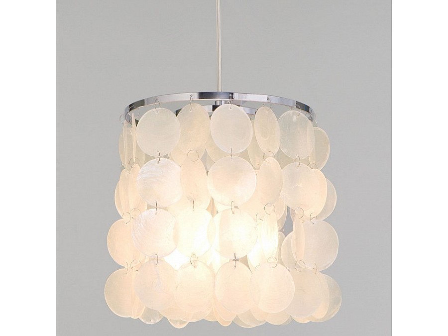 Подвесной светильник Eurosvet Sandra 60185/1 хром/перламутр