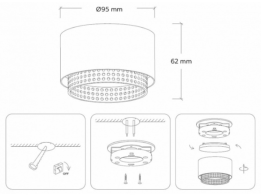 Накладной светильник Ambrella Light TN TN71275