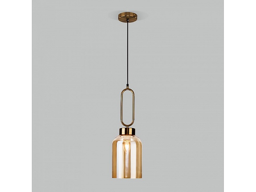 Подвесной светильник Eurosvet Flou 50229/1 янтарный