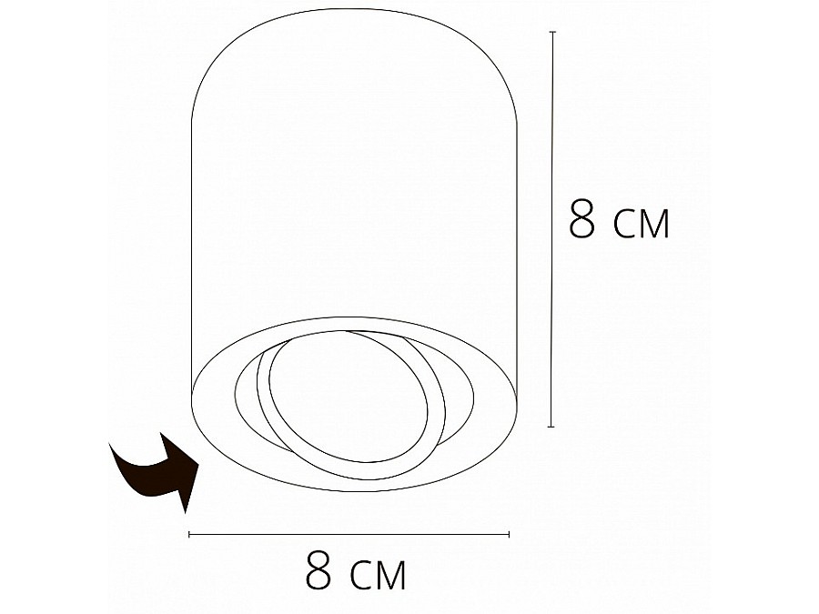 Накладной светильник Arte Lamp Beid A1513PL-1BK