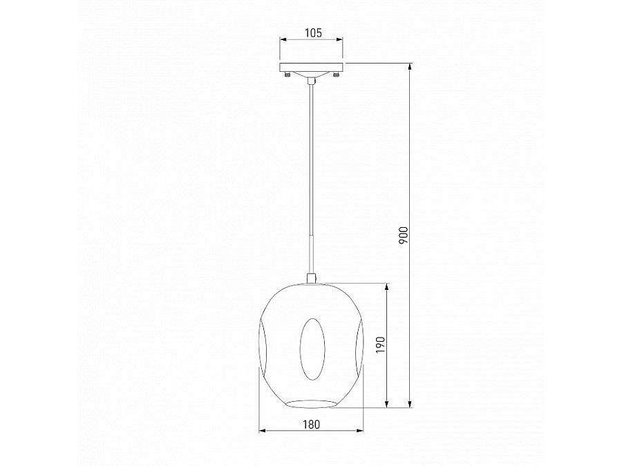 Подвесной светильник Eurosvet Mill 50195/1 жемчуг черный