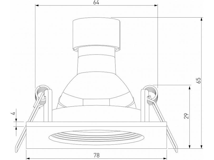 Встраиваемый светильник Elektrostandard City a067706