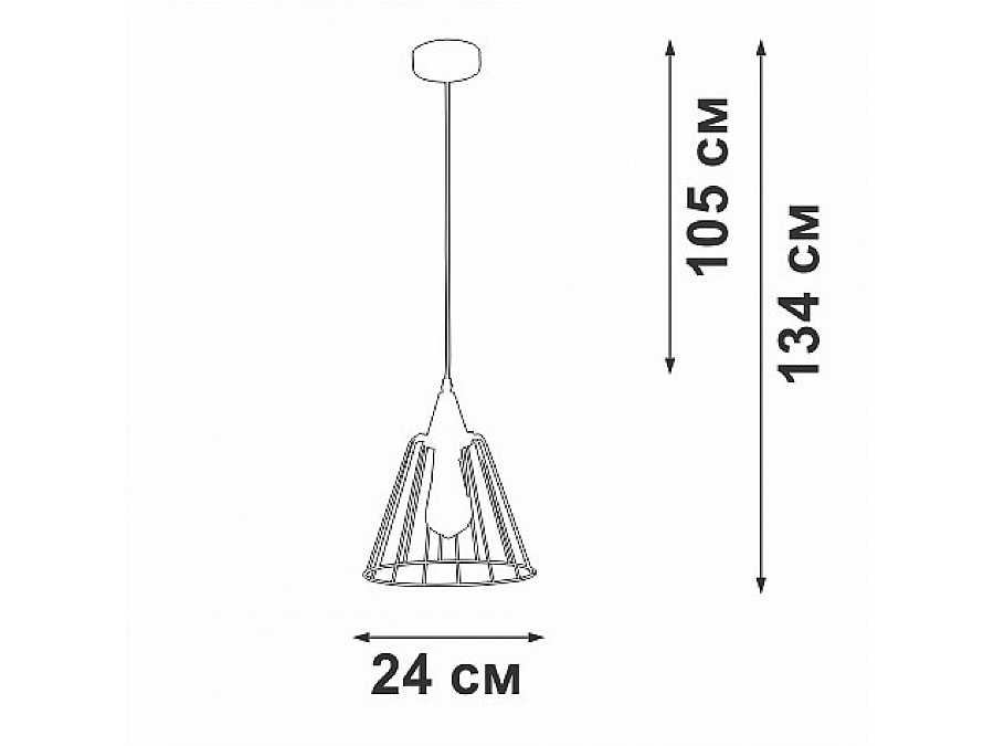 Подвесной светильник Vitaluce V2848 V2848-0/1S