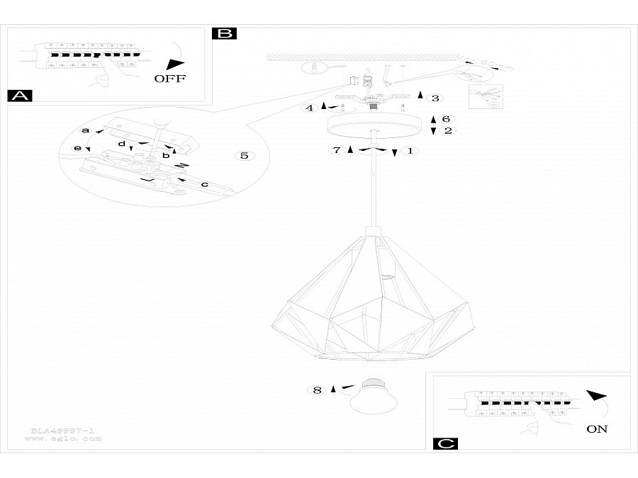 Подвесной светильник Eglo Carlton 1 49997