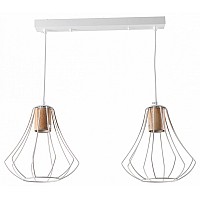 Подвесной светильник Imex MD.9052 MD.9052-2-P-WH+WOOD