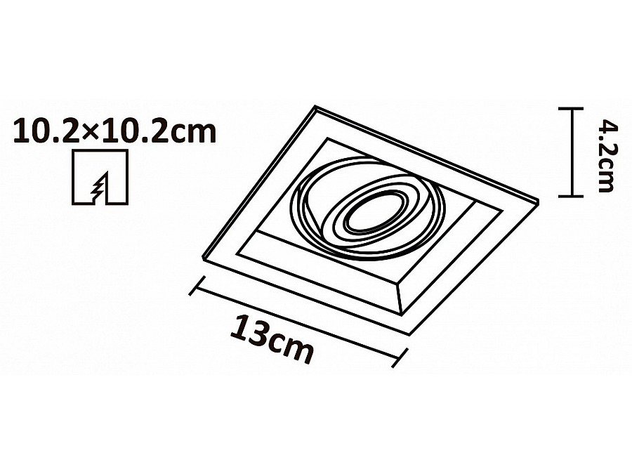 Встраиваемый светильник Arte Lamp 6661 A6661PL-1WH