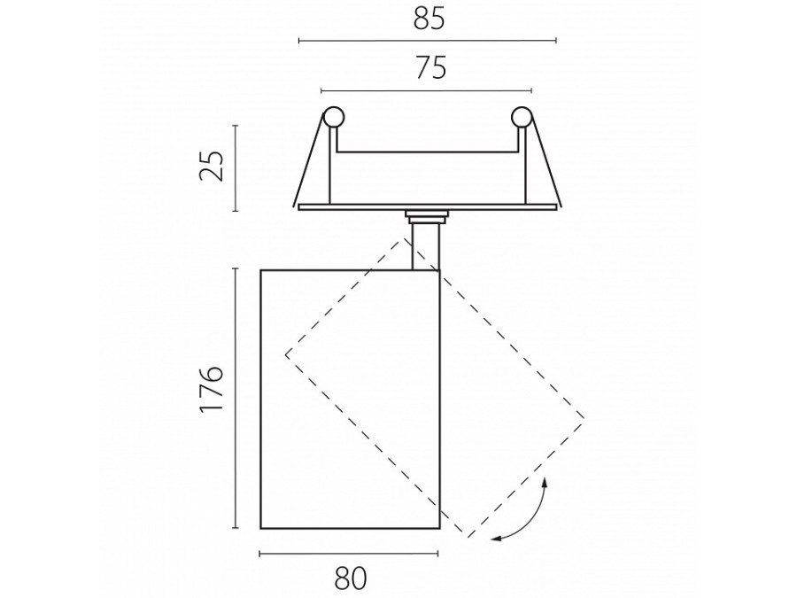 Спот Lightstar Canno Pro C4306RS