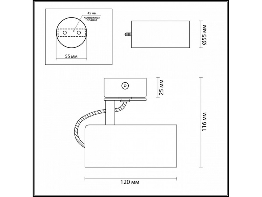 Спот Odeon Light Kiko 3876/1C