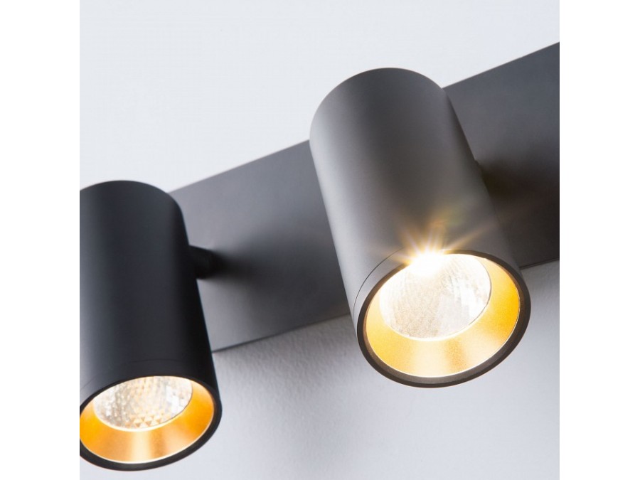 Бра Eurosvet Fleur 20066/2 LED черный/золото