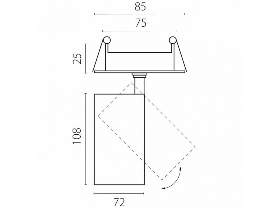 Спот Lightstar Alta Base A5237RS
