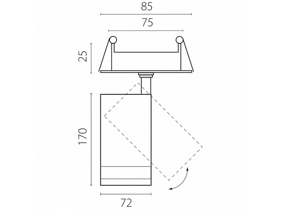 Спот Lightstar Canno Pro C4207RS
