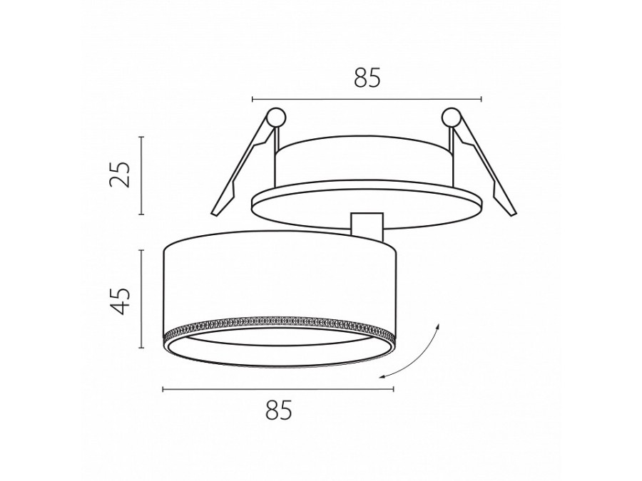 Спот Lightstar Alta Pro A5547RS