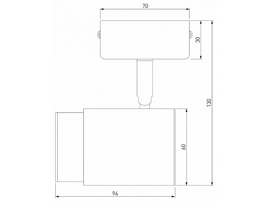 Бра Eurosvet Morgan 20124/1 белый/ черный