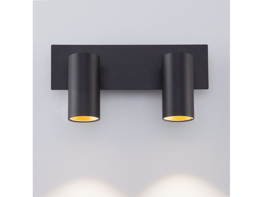 Бра Eurosvet Fleur 20066/2 LED черный/золото