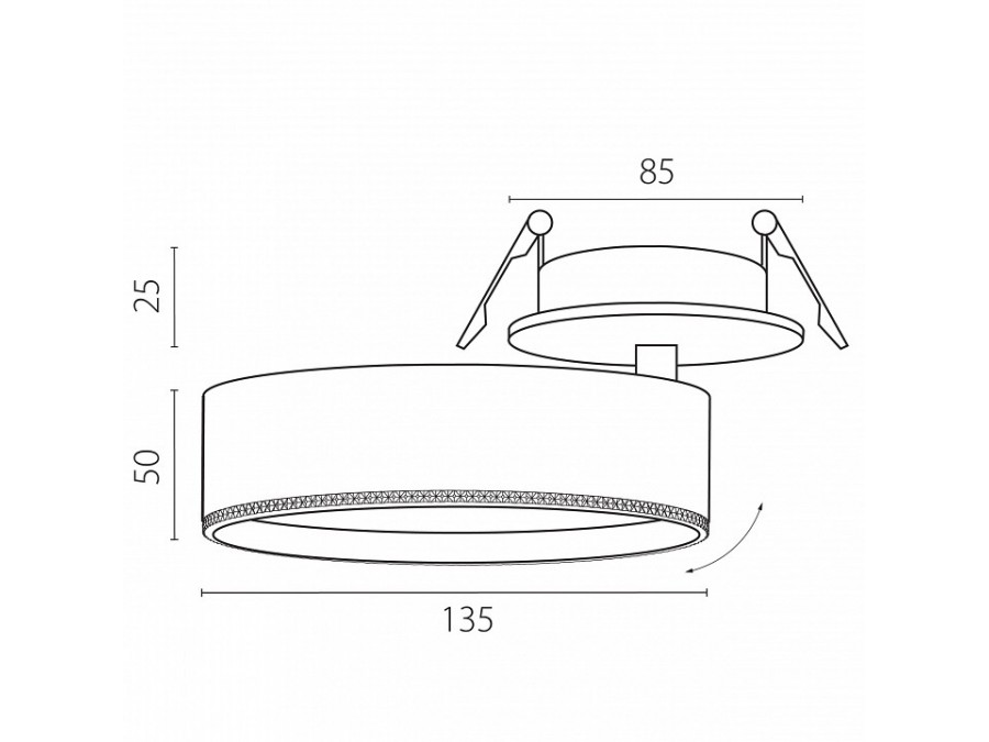 Спот Lightstar Alta Pro A5737RS