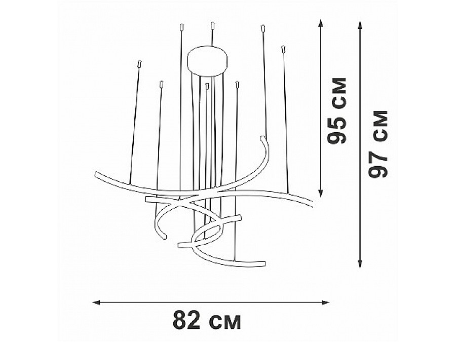 Подвесная люстра Vitaluce V3777 V3777-0/4S