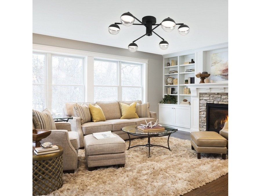 Люстра на штанге Escada DIVERSE 10271/6LED Black