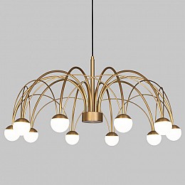 Люстра на штанге Eurosvet Ragno 90030/10 LED золото