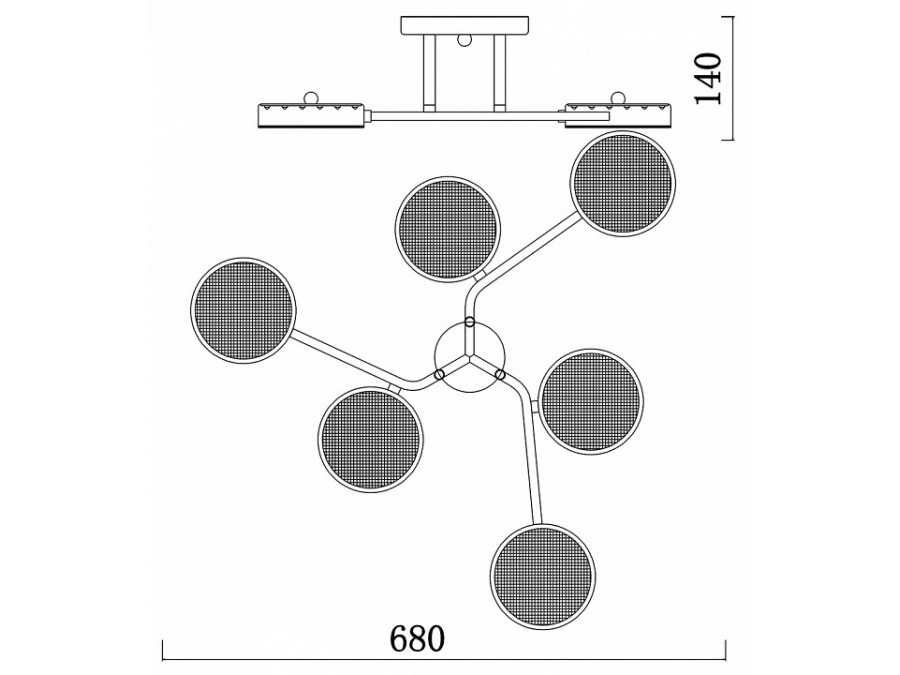 Люстра на штанге Escada 10295 10273/6LED
