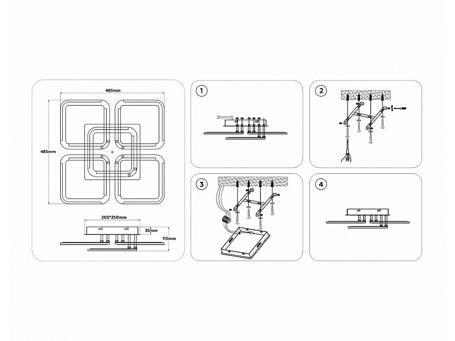 Потолочная люстра Ambrella Light FA FA8949