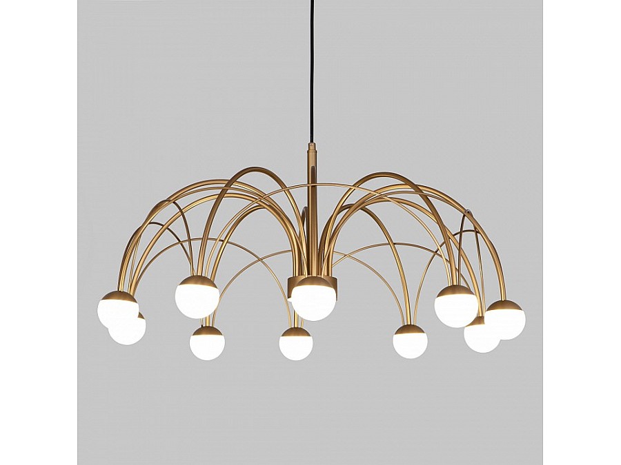 Люстра на штанге Eurosvet Ragno 90030/10 LED золото