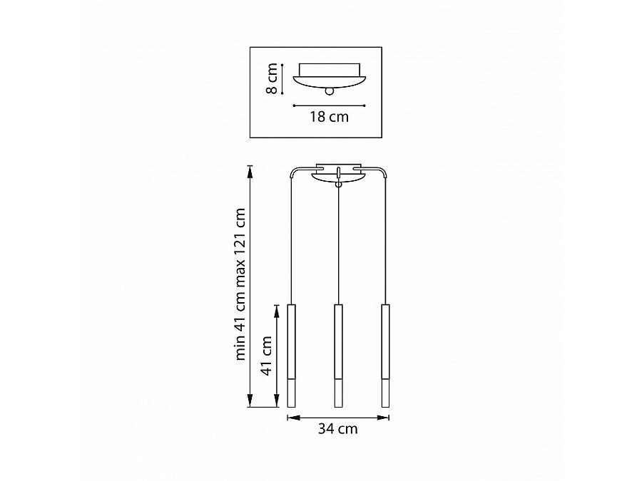 Подвесная люстра Lightstar Tubo L3T747147
