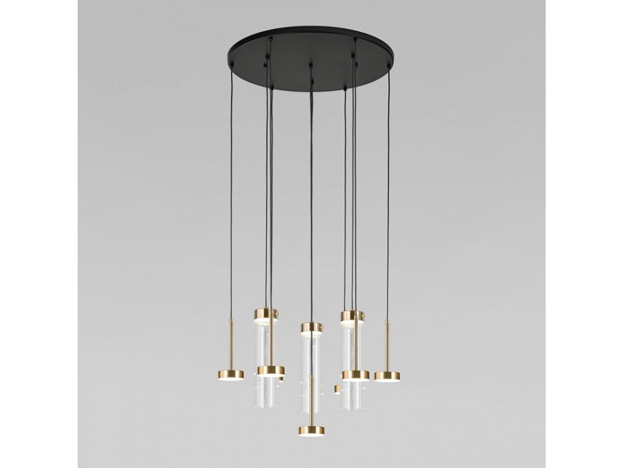 Подвесная люстра Eurosvet Quarzo 301102 LED латунь