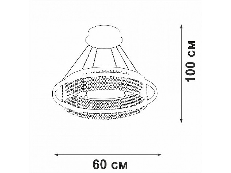 Подвесная люстра Vitaluce V5400 V5400-0/1S