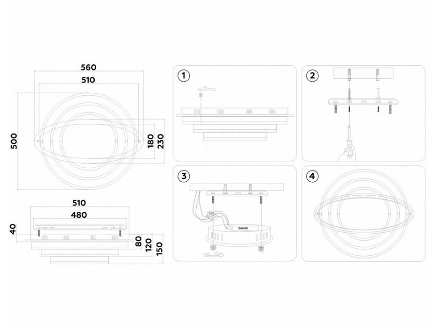 Потолочная люстра Ambrella Light FA FA8524