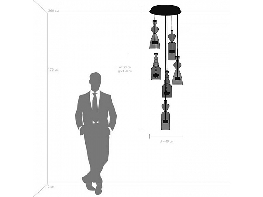 Подвесная люстра Lightstar Belle 814069