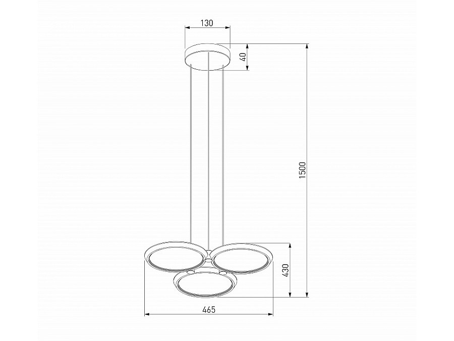 Подвесная люстра Eurosvet Crespella 90034/3 золото