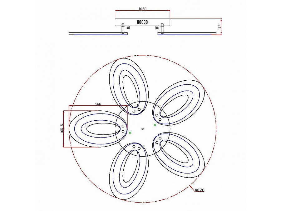 Потолочная люстра Escada Air 10211/5LED