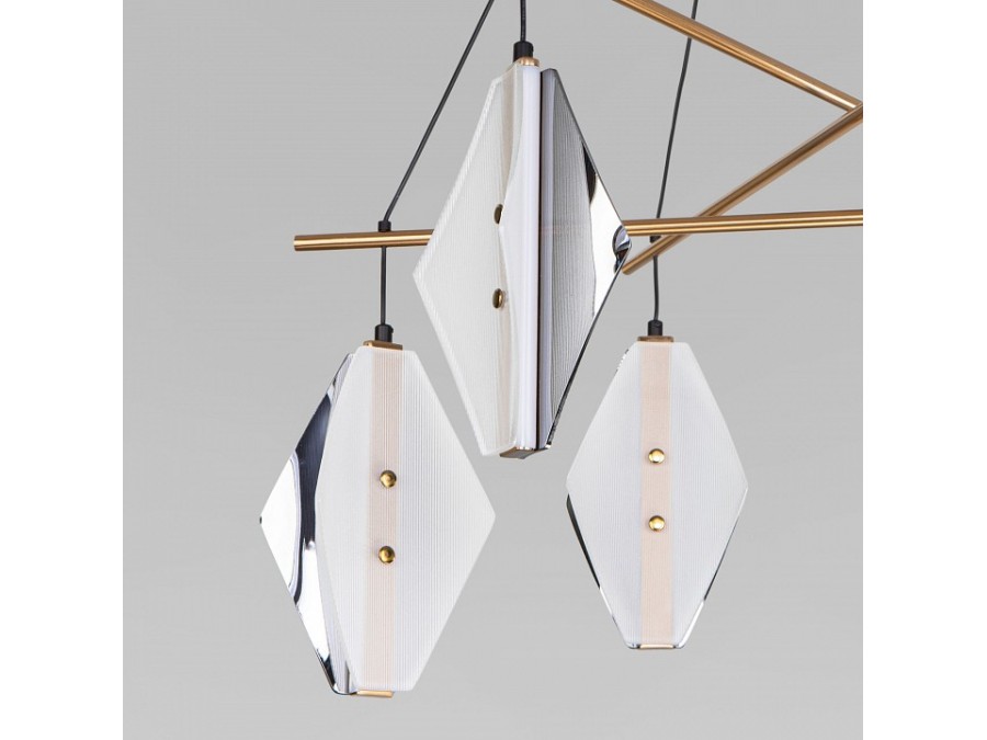 Подвесная люстра Eurosvet  301054 LED латунь