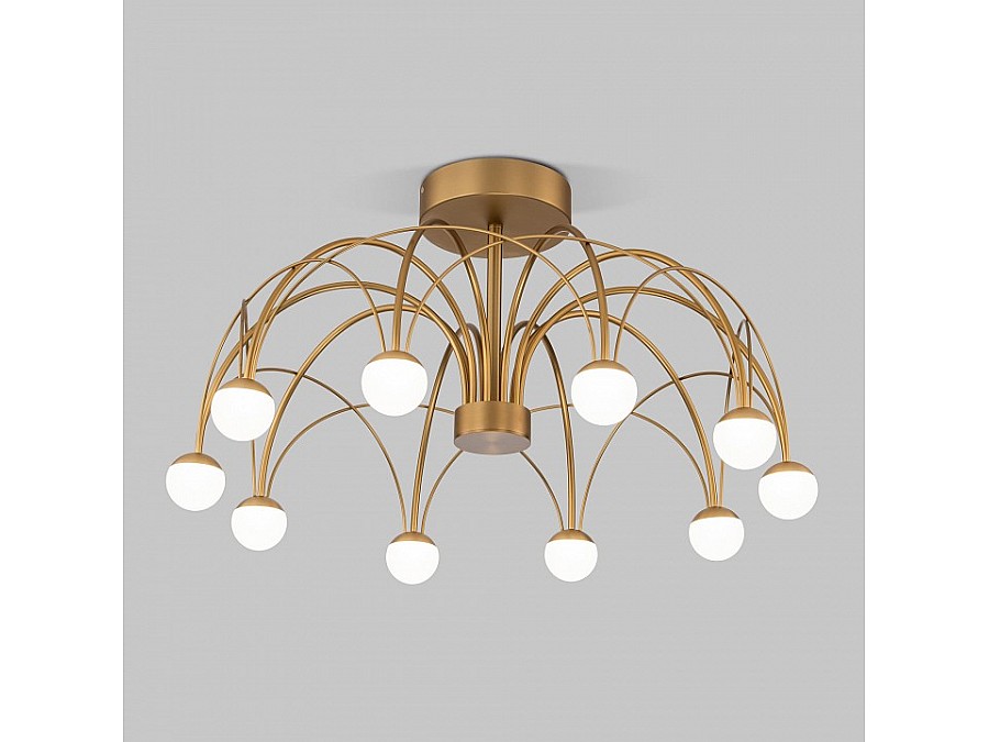 Люстра на штанге Eurosvet Ragno 90031/10 LED золото