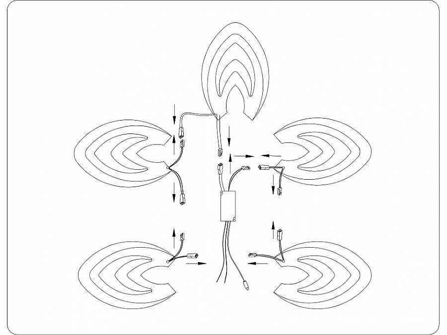 Потолочная люстра Ambrella Light FA FA4546