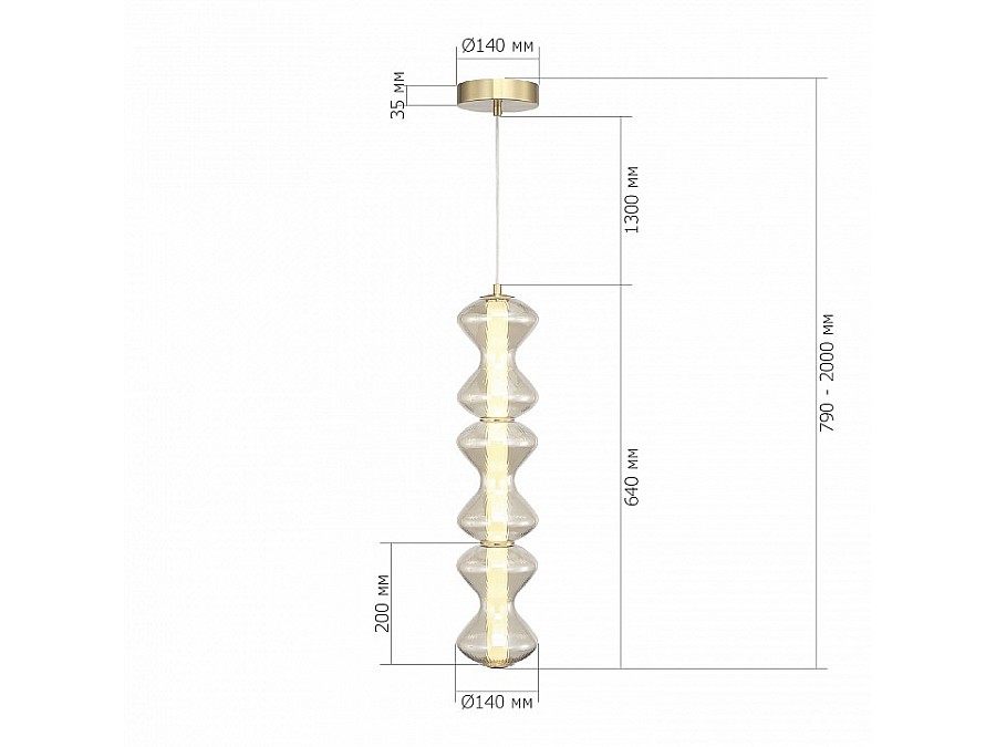 Подвесная люстра ST-Luce SPINE SL6136.213.01