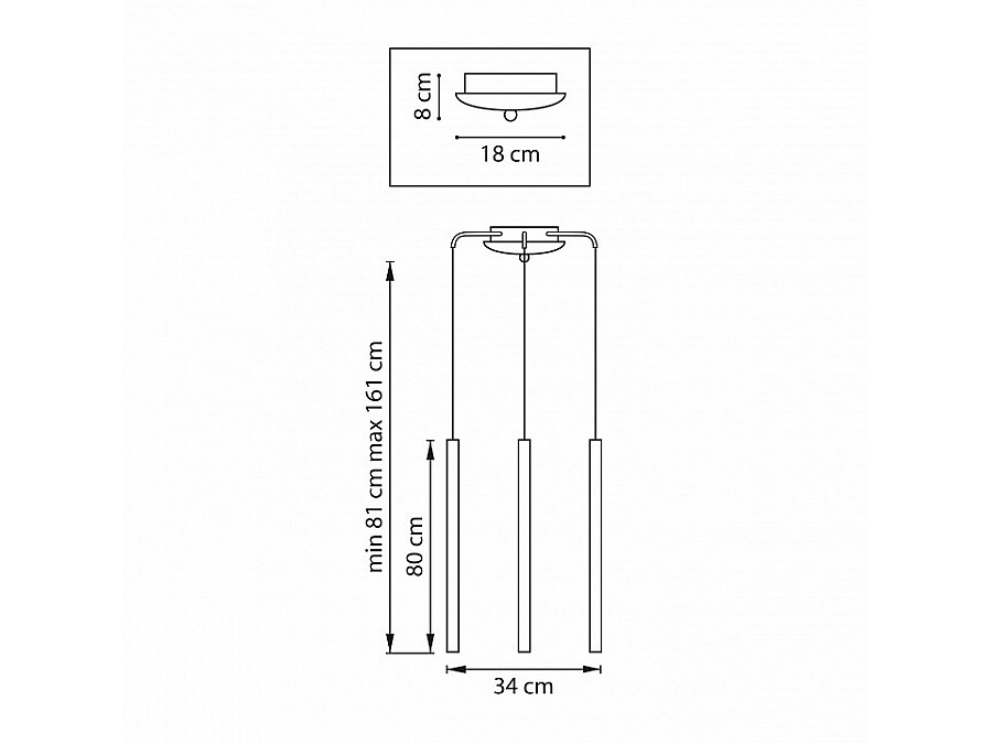 Подвесная люстра Lightstar Tubo L3T747443