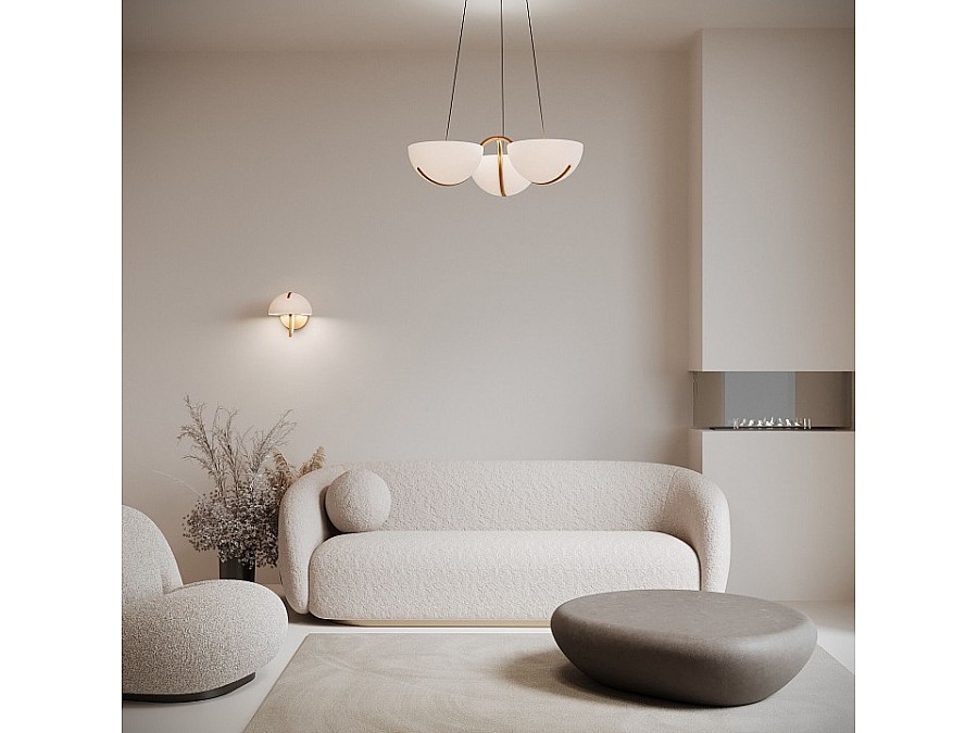 Подвесная люстра Eurosvet Emisfero 50083/3 LED золото