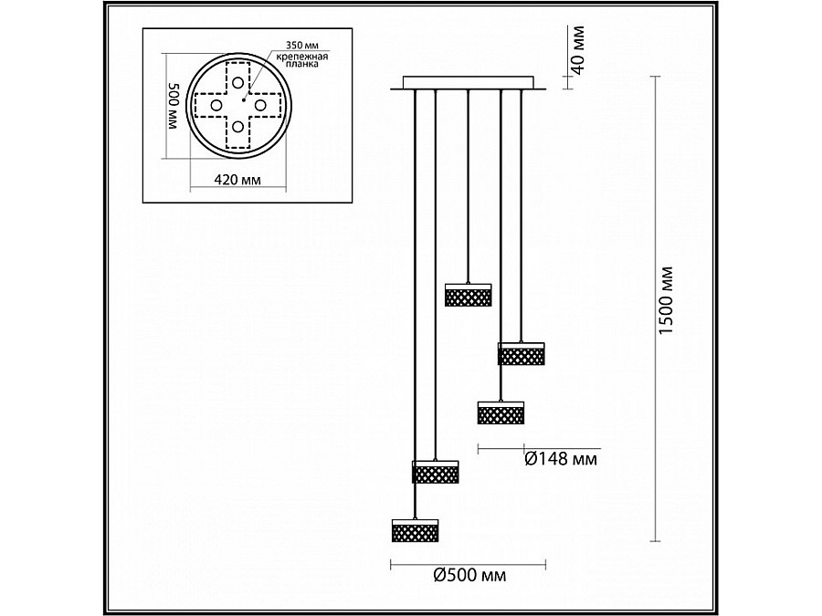 Подвесная люстра Odeon Light Fivre 5032/30L