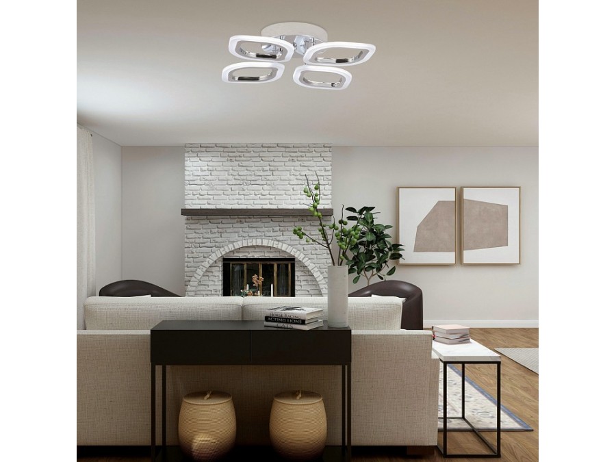 Люстра на штанге Escada  10222/4LED Chrome