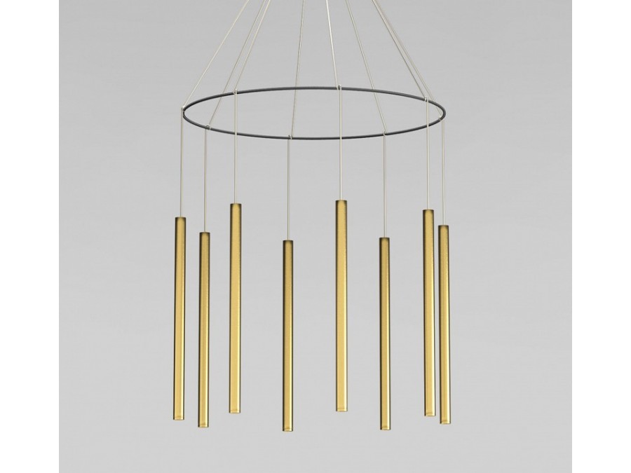 Подвесная люстра Eurosvet  301101 LED латунь