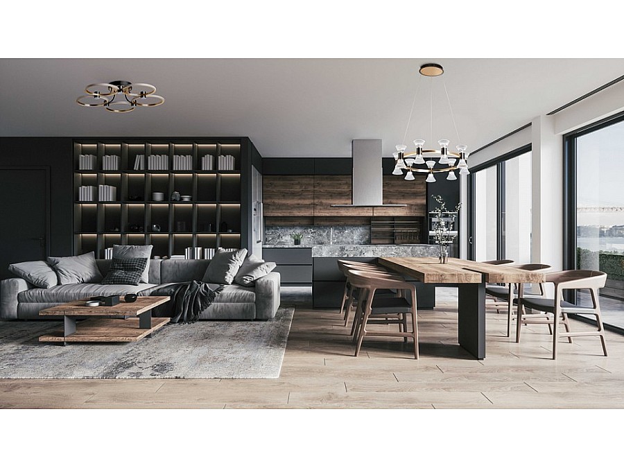 Подвесная люстра DeMarkt Вальтер 551012709