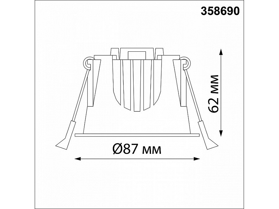 Встраиваемый светильник Novotech Knof 358690