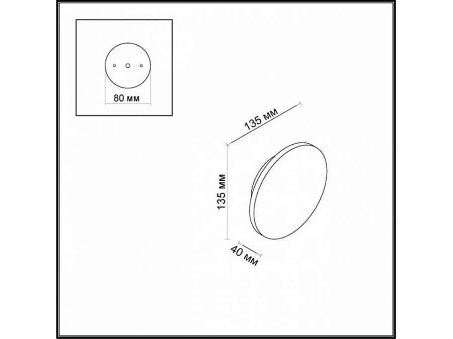 Накладной светильник Odeon Light Eclissi 3634/6WL