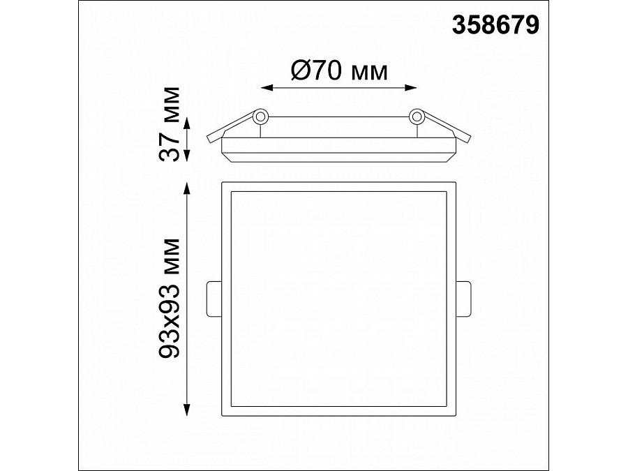 Встраиваемый светильник Novotech Pandora 358679