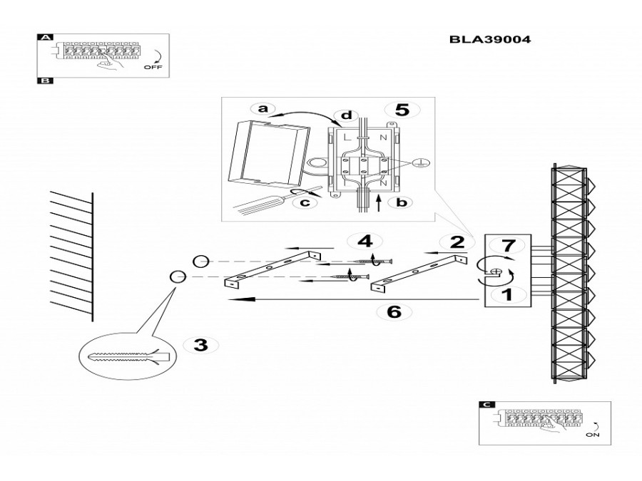 Накладной светильник Eglo Toneria 39004