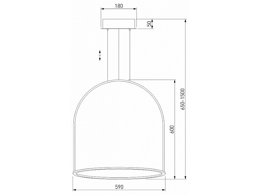 Подвесной светильник Eurosvet Over 90323/1 черный