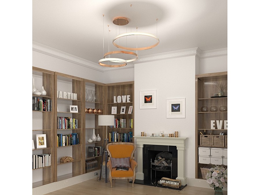 Подвесной светильник Eurosvet Posh 90175/3 медный 100W