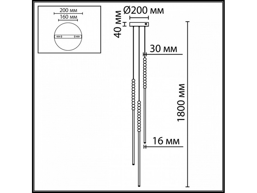 Подвесной светильник Odeon Light HIGHTECH 7149/33L