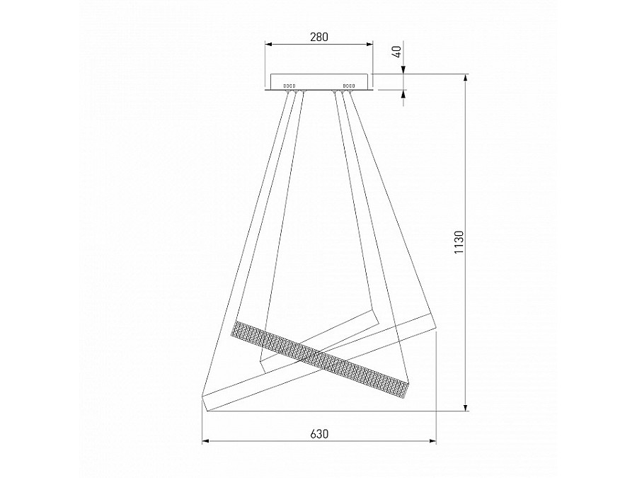 Подвесной светильник Eurosvet Posh 90276/3 хром Smart
